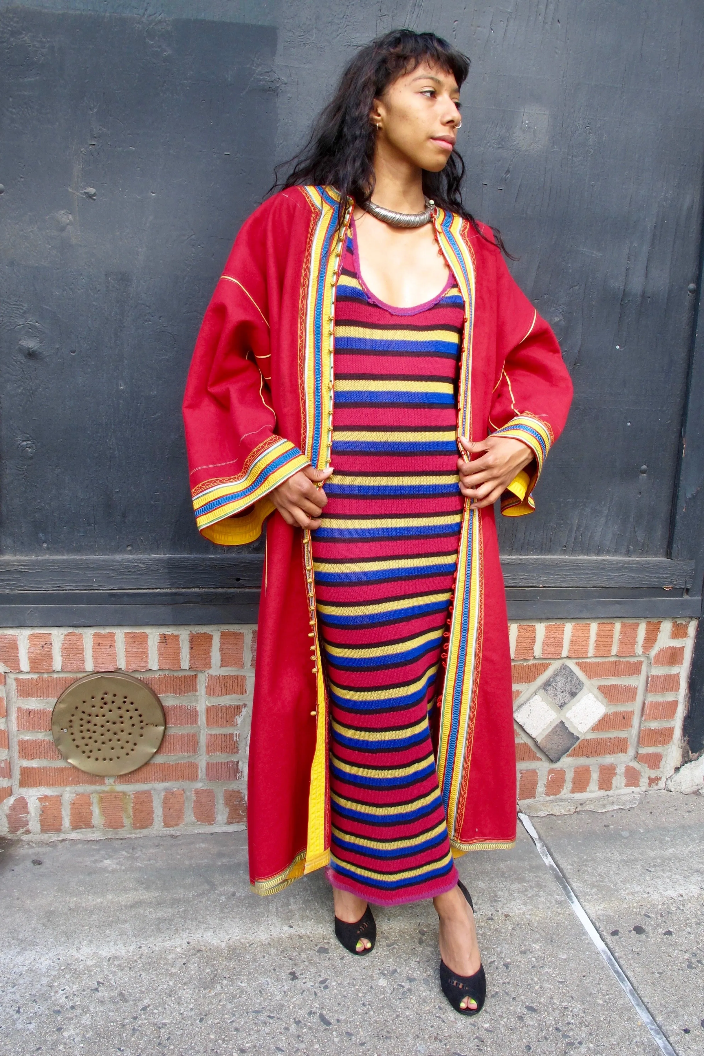 1960's-70's Moroccan Red Coat