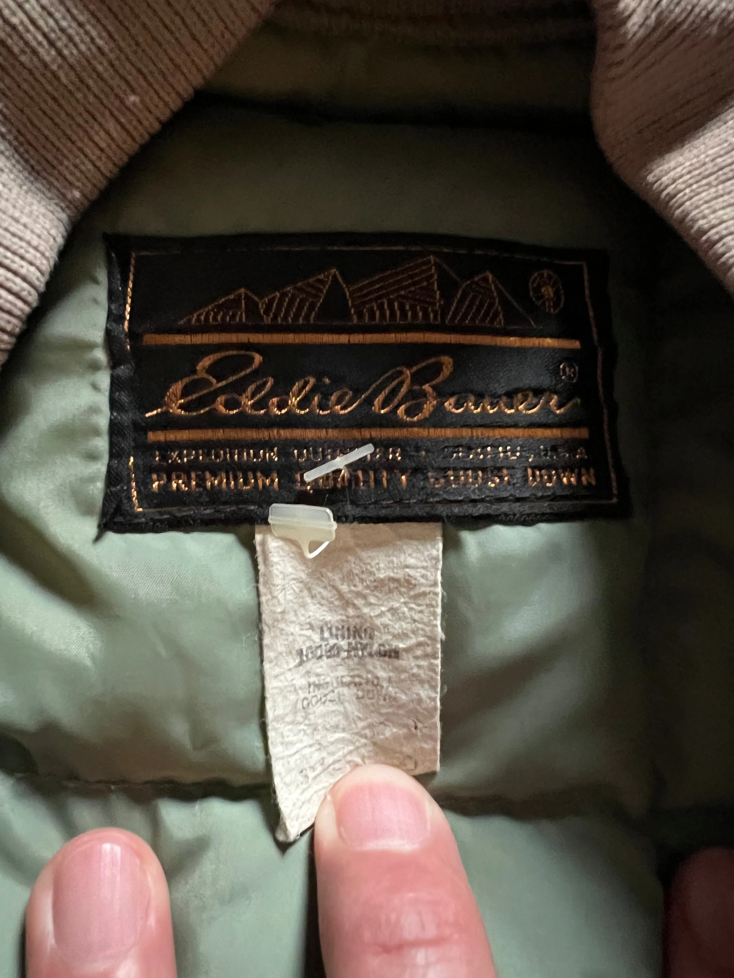 1980s Eddie Bauer Goose Down Quilted Vest