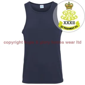 32nd Regiment Royal Artillery Embroidered Sports Vest