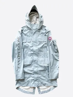 $795 CANADA GOOSE - "SEAWOLFE" Fog Gray Reflective Water Resistant Coat - S