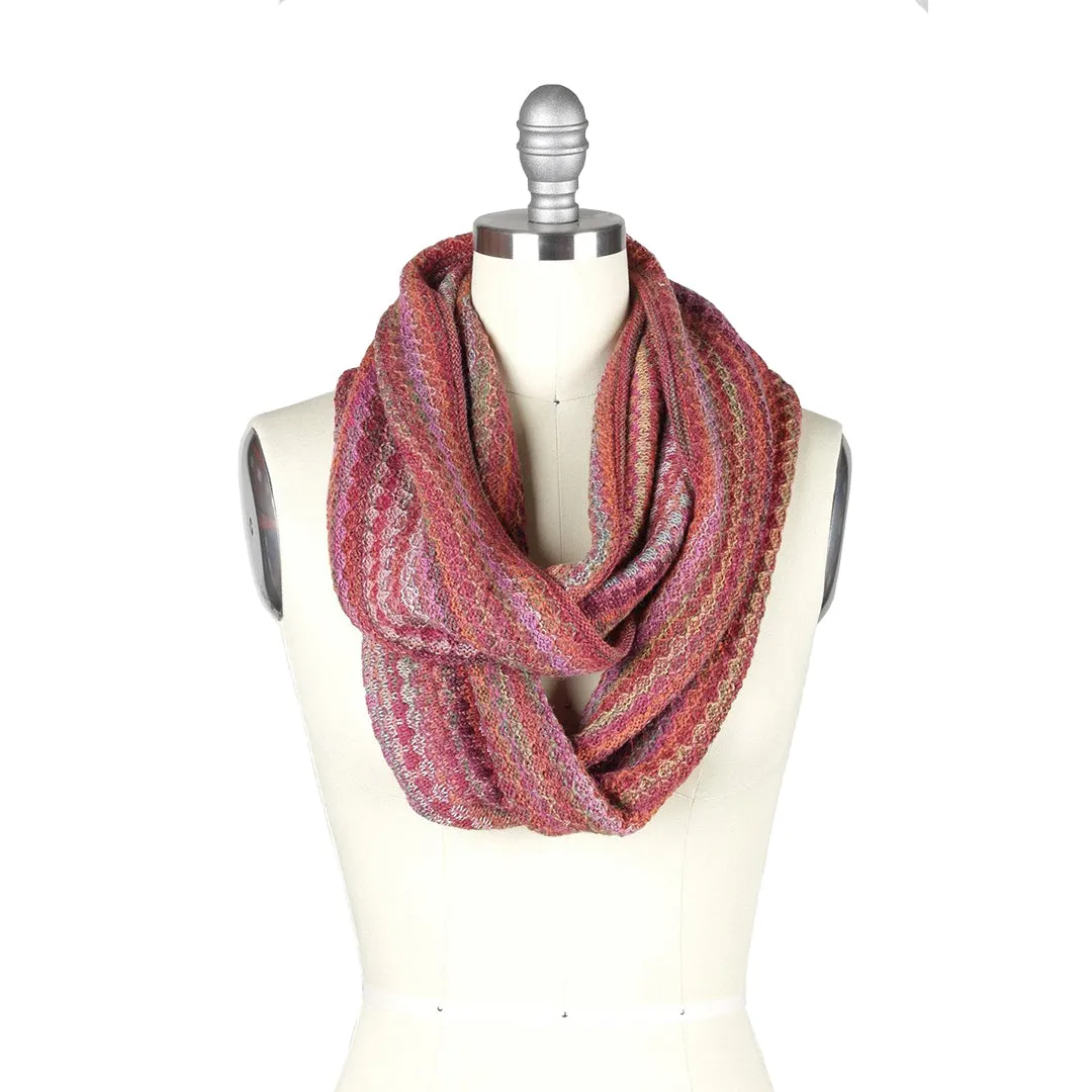 Alpaca Infinity Scarf Printed - Saffron