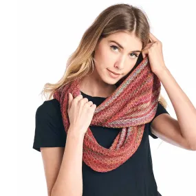 Alpaca Infinity Scarf Printed - Saffron