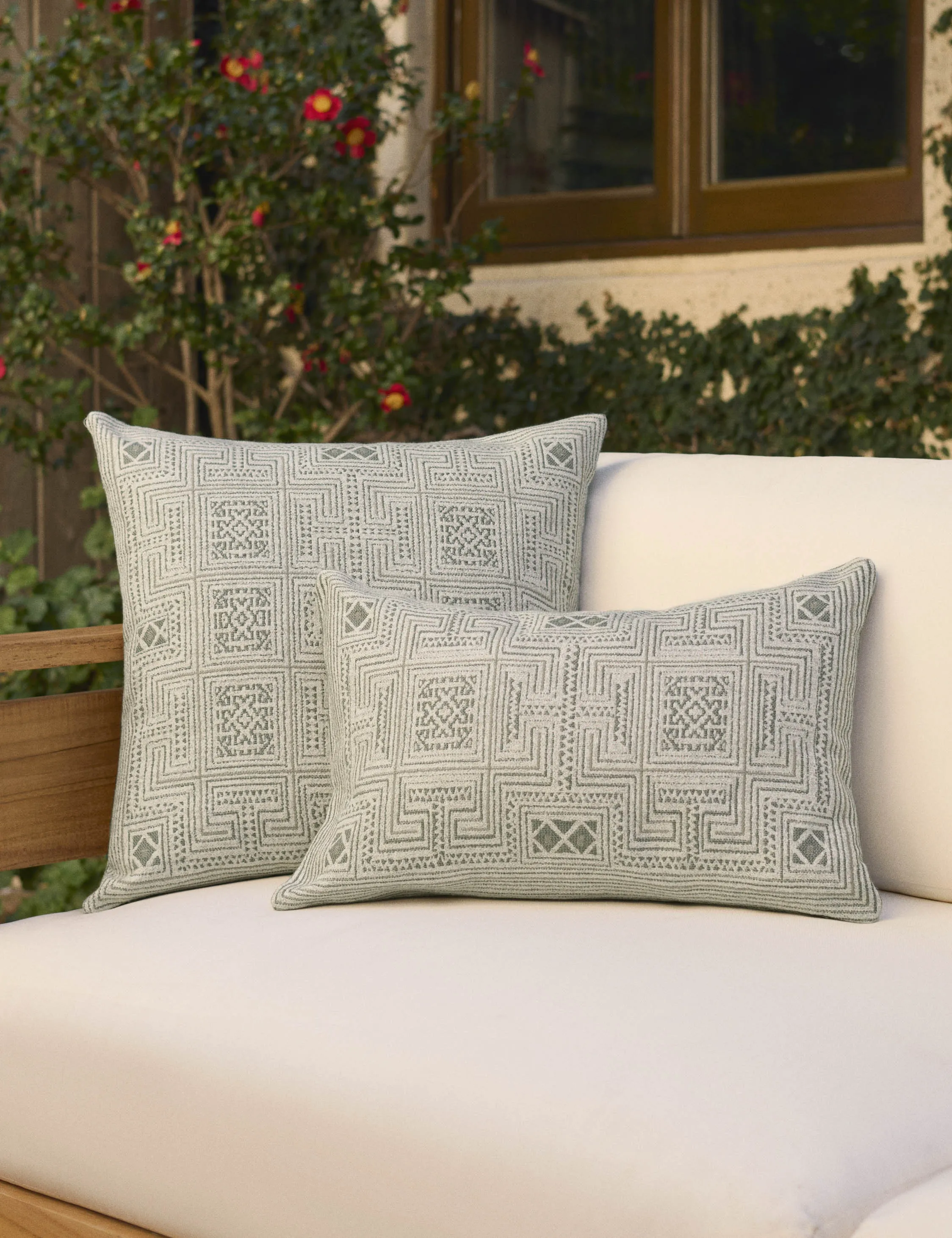 Azra Indoor / Outdoor Pillow by Sunbrella for Lulu and Georgia