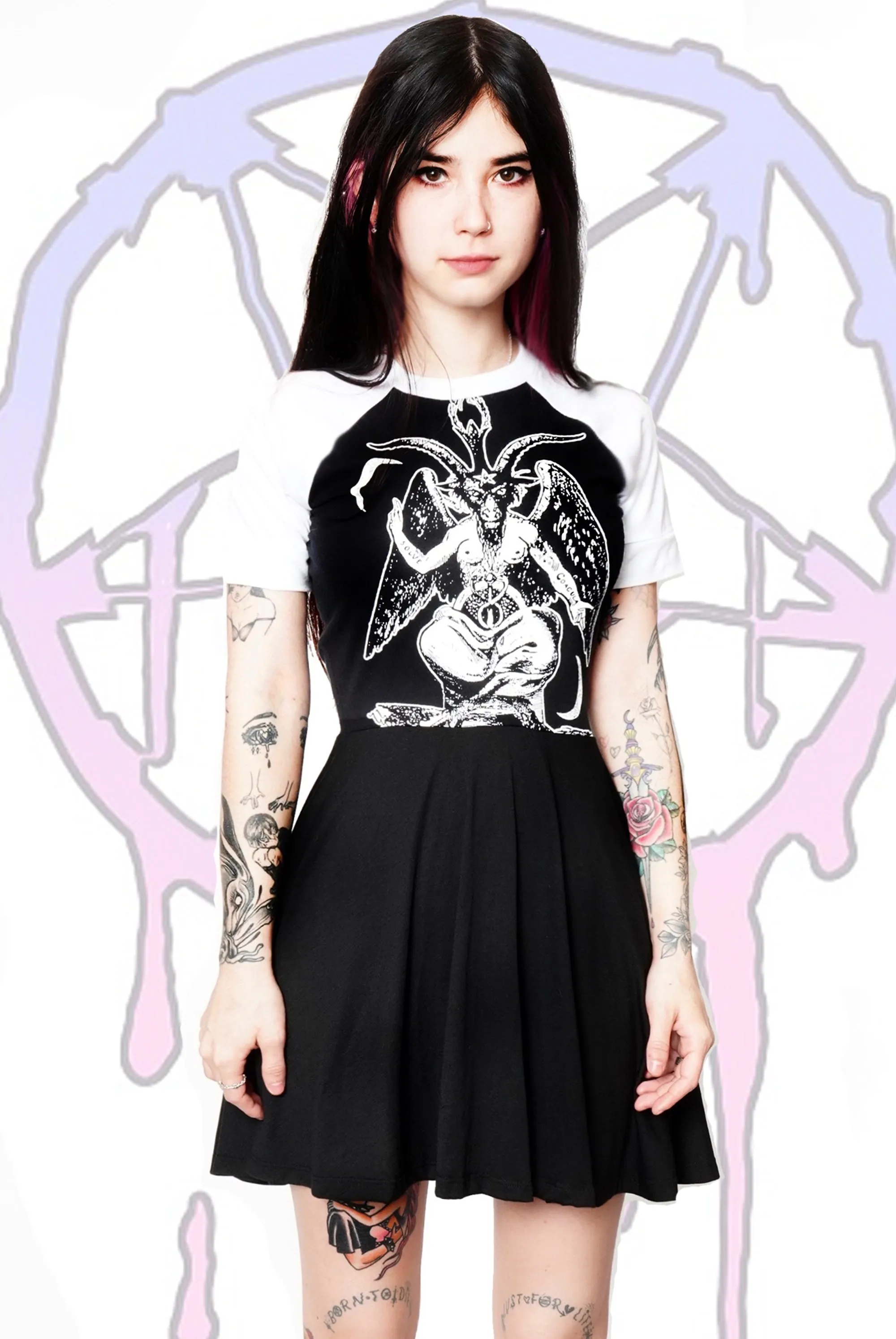 Baphomet Baby Doll Dress