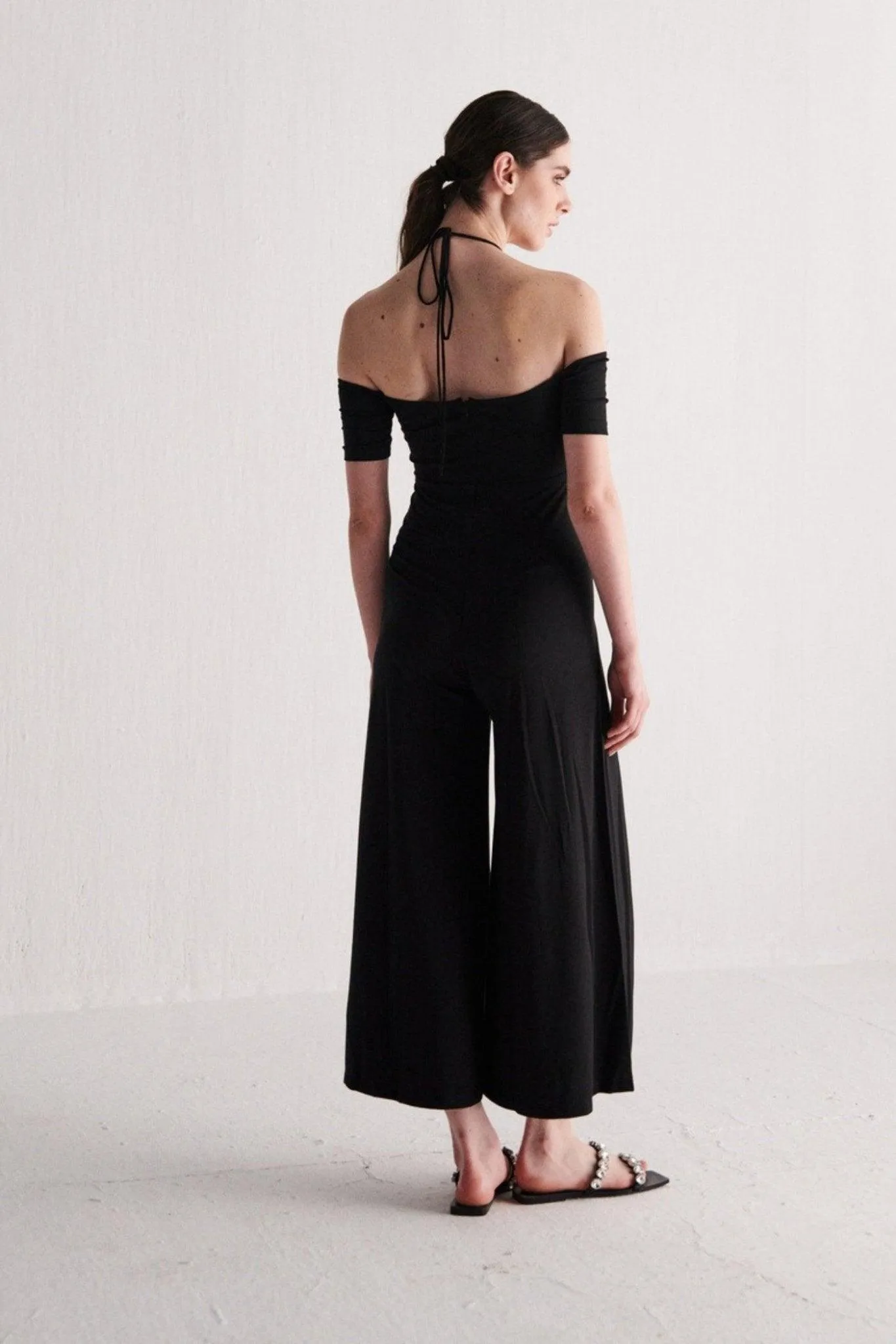 Black Jumpsuit With Slits