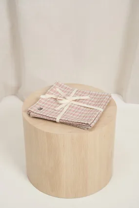 Blush Plaid Handloom Napkins