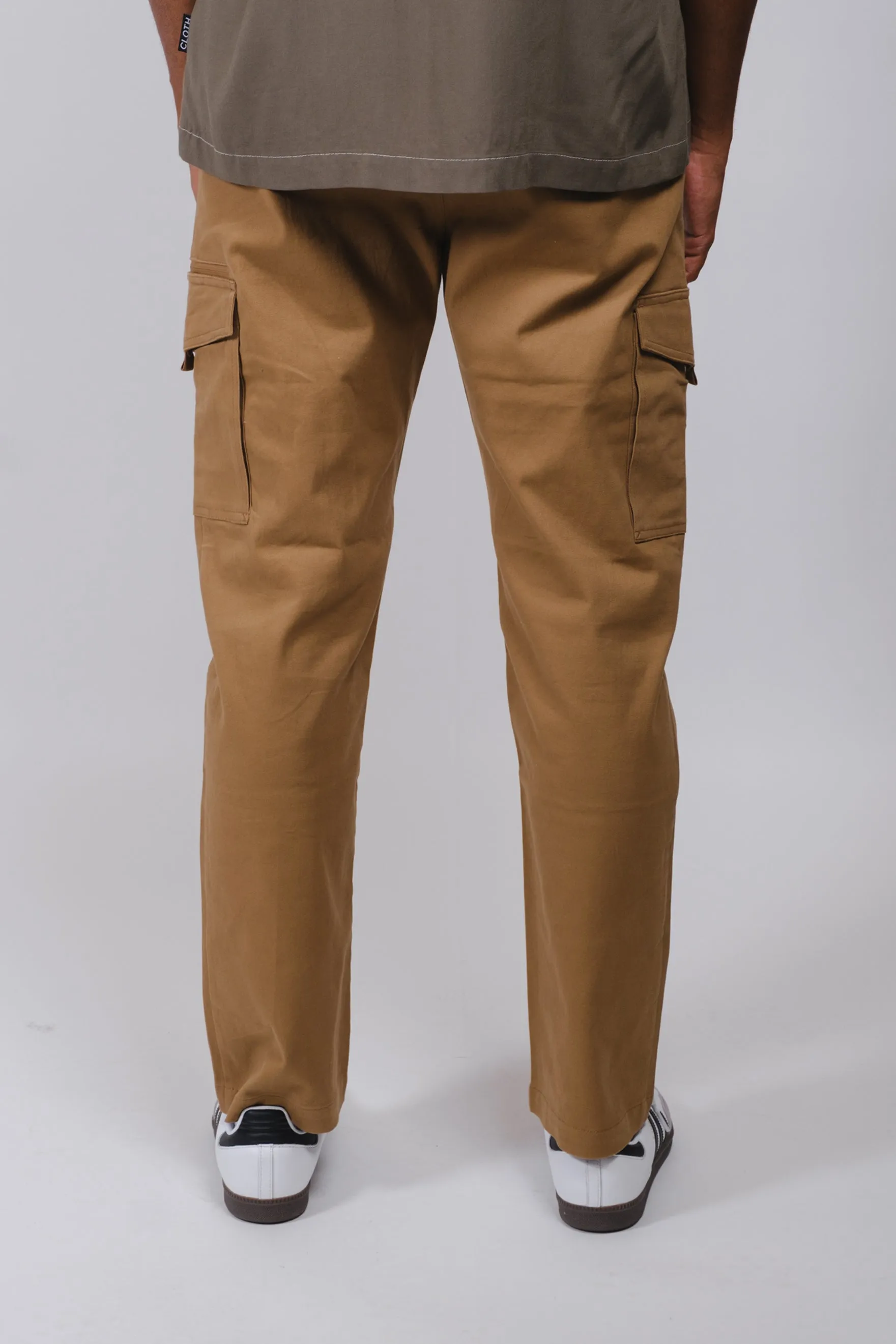 Cargo Pocket Zip Twill Pant