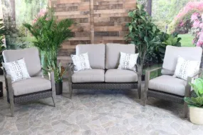 CEDARBROOK 3 PIECE SEATING SET -  Love Seat and 2 Club Chairs