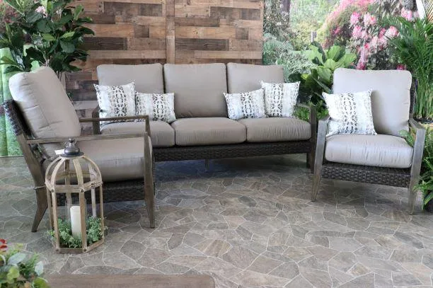 CEDARBROOK 3 PIECE SEATING SET -  Sofa and 2 Club Chairs