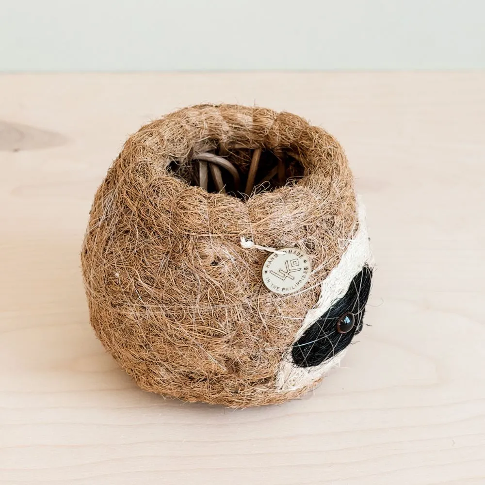 Coconut Coir Animal Planter - Sloth