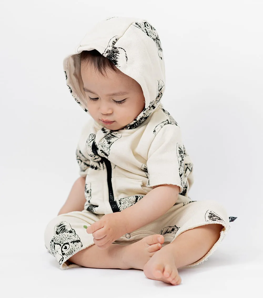 cool cat hooded overall