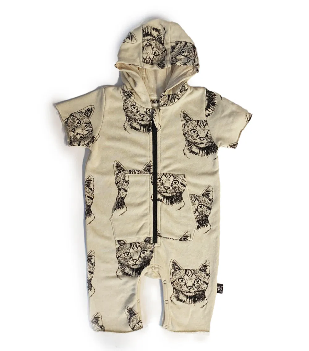 cool cat hooded overall