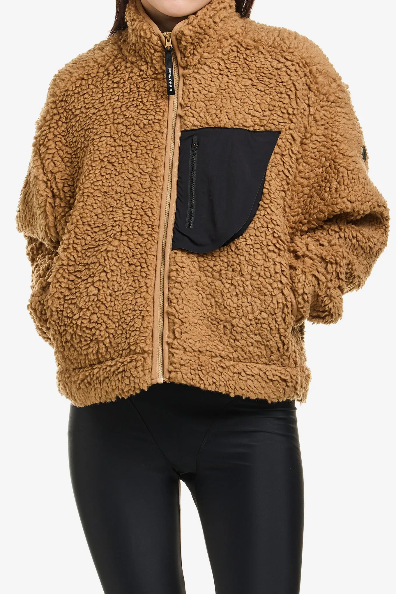 CROPPED PILE FLEECE JACKET