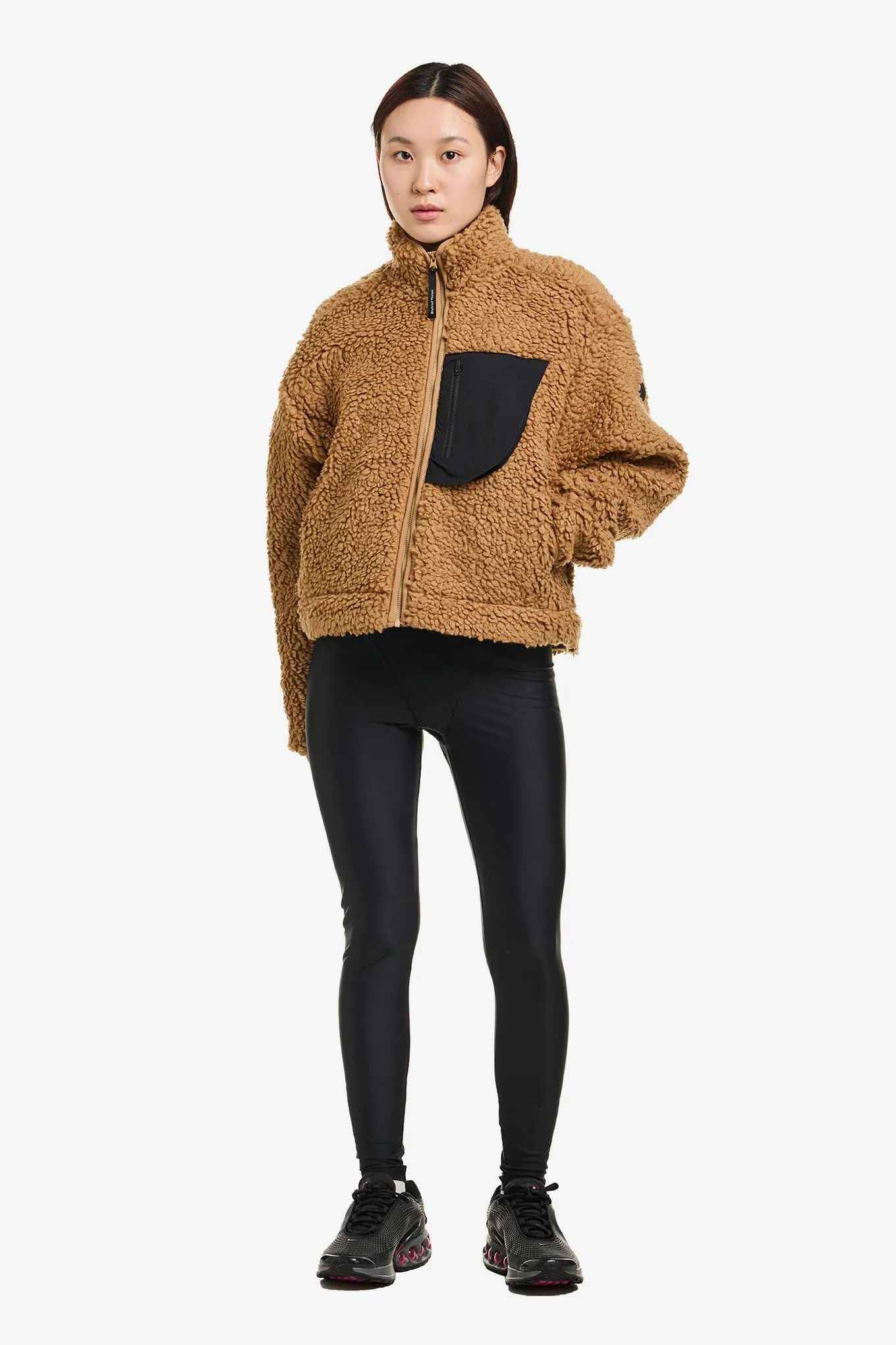 CROPPED PILE FLEECE JACKET