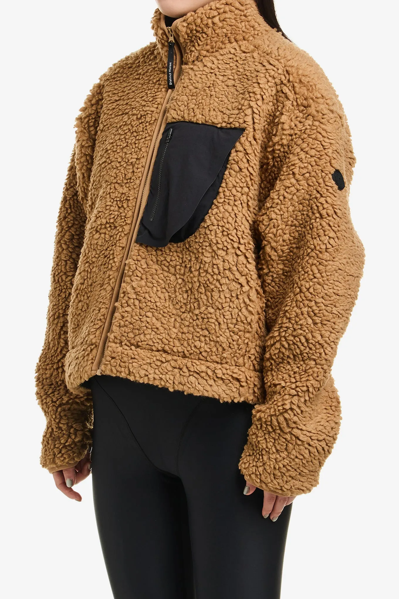 CROPPED PILE FLEECE JACKET