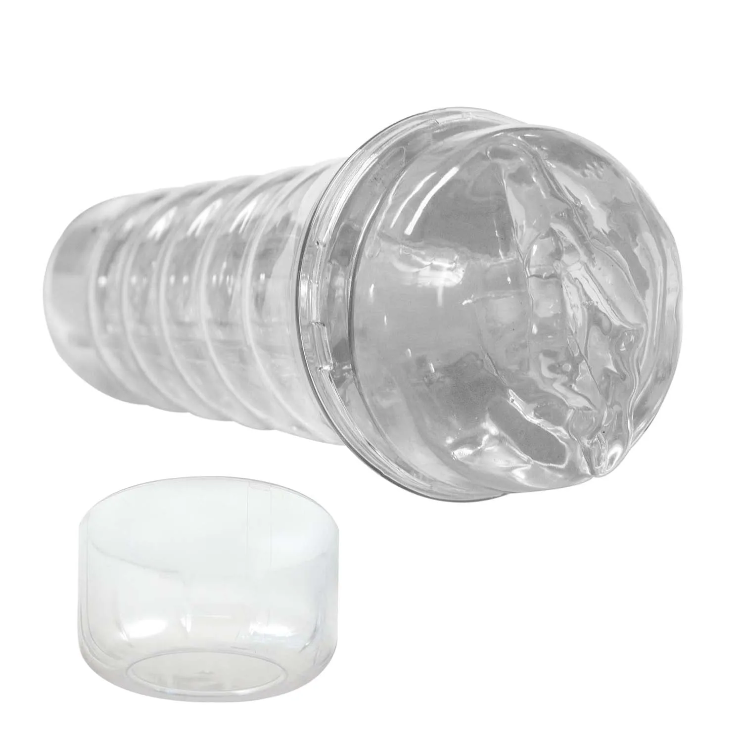 Dream-Lite Crystal Vagina Masturbator - Clear