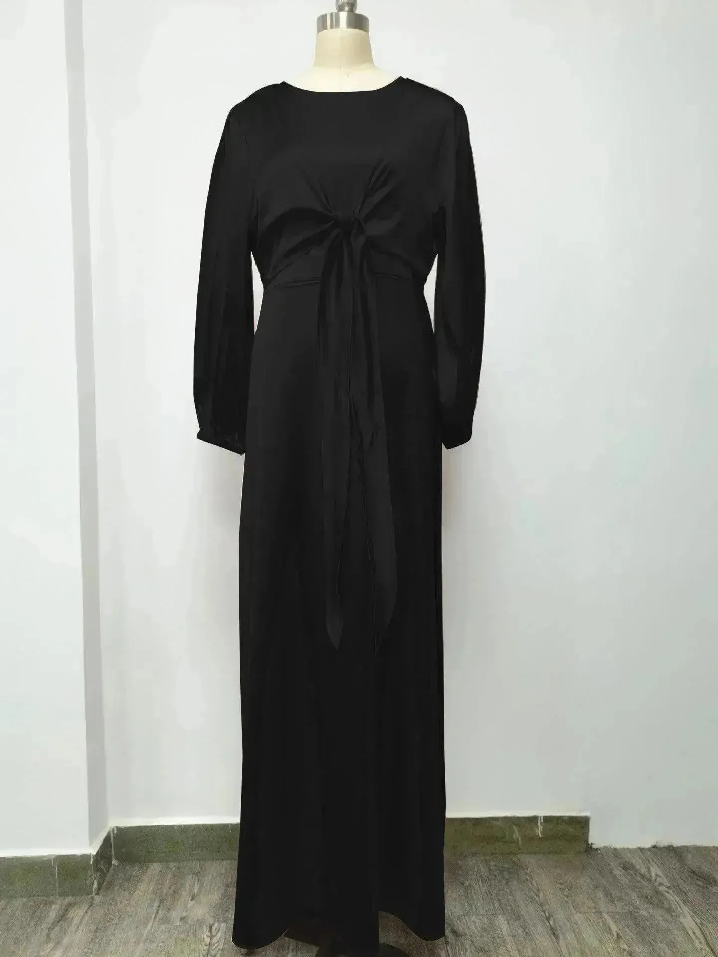 Dubai Middle East Kaftan Abaya Turkey Satin Dress.