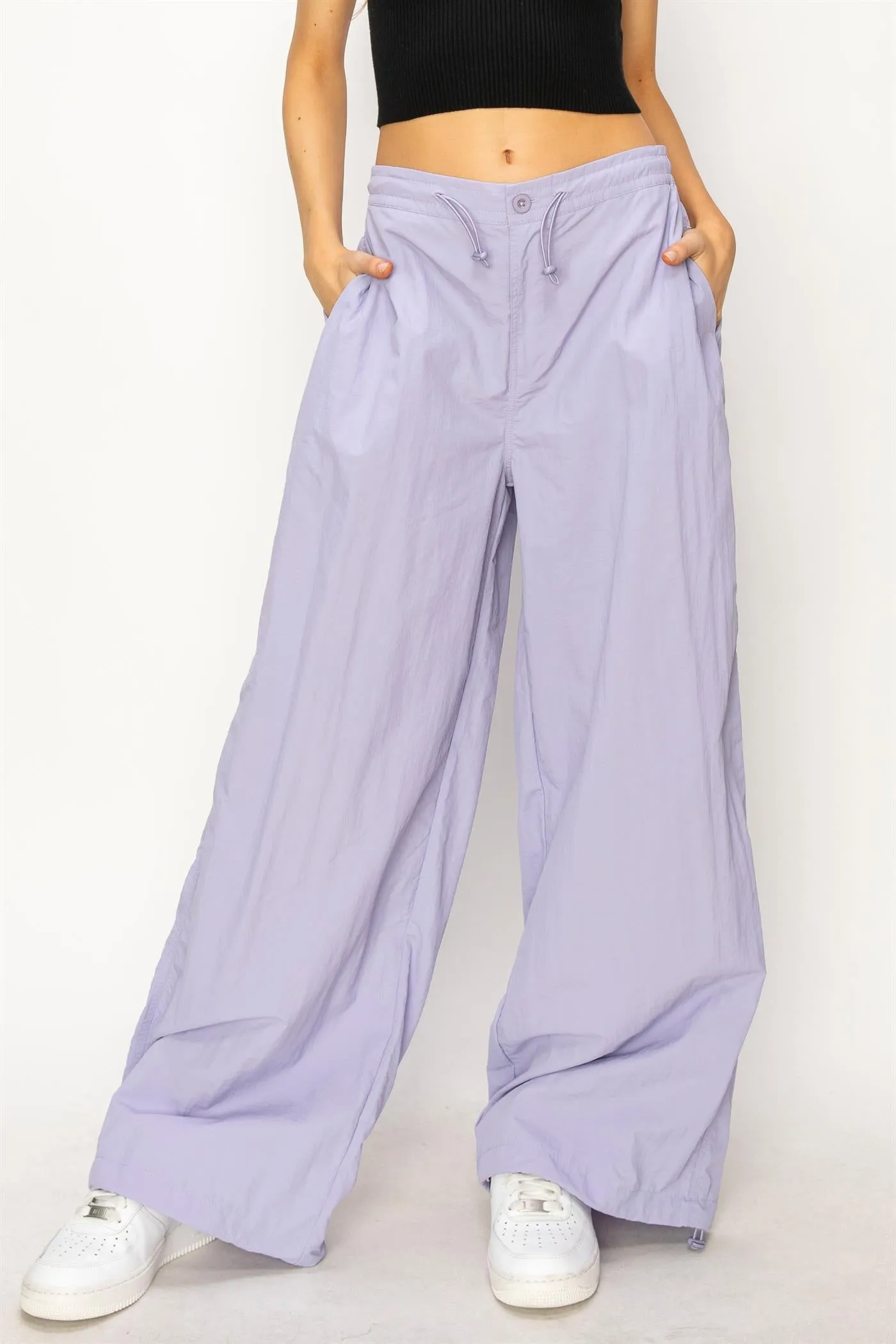 DZ24C114-High-waist Parachute Pants