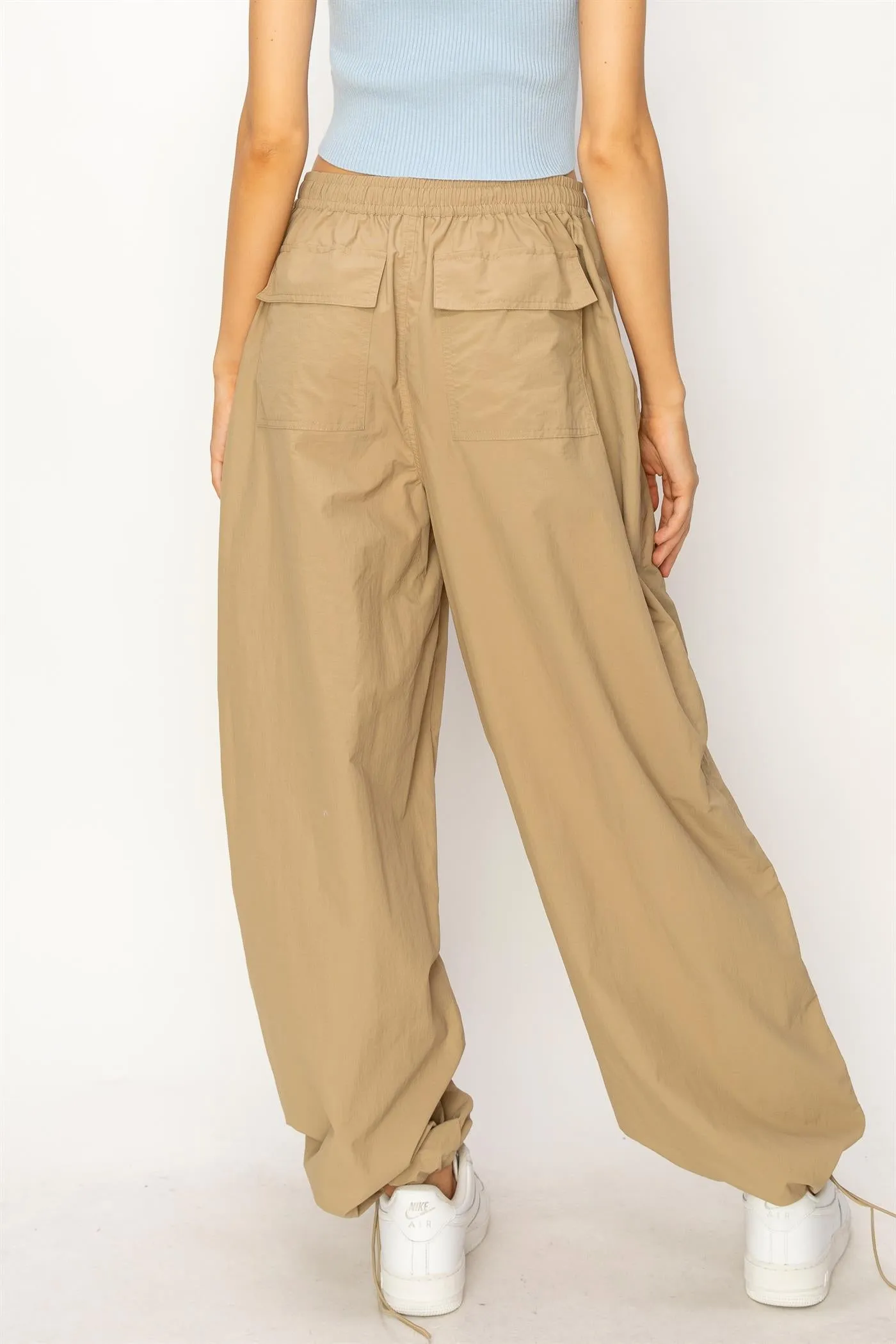 DZ24C114-High-waist Parachute Pants