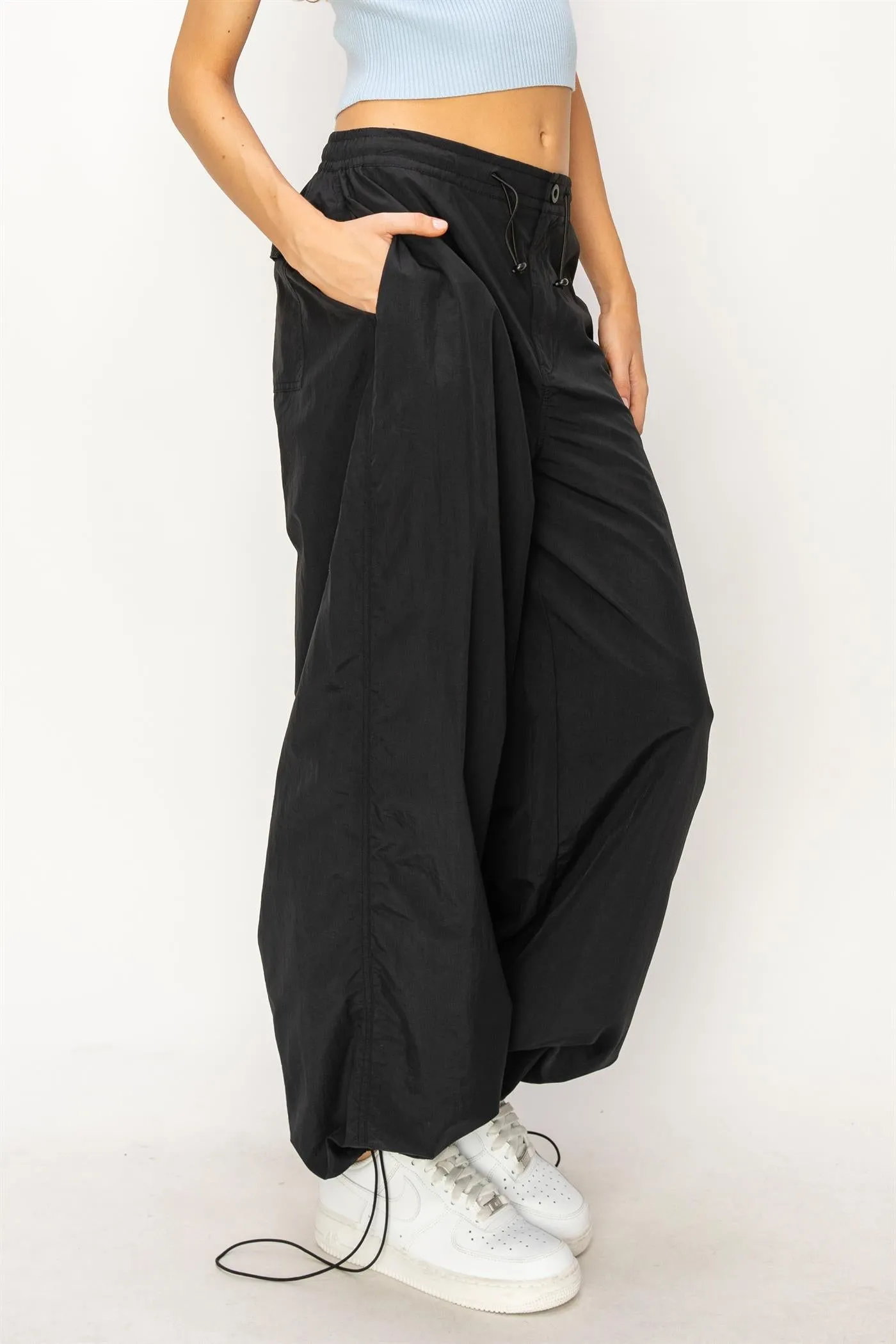 DZ24C114-High-waist Parachute Pants