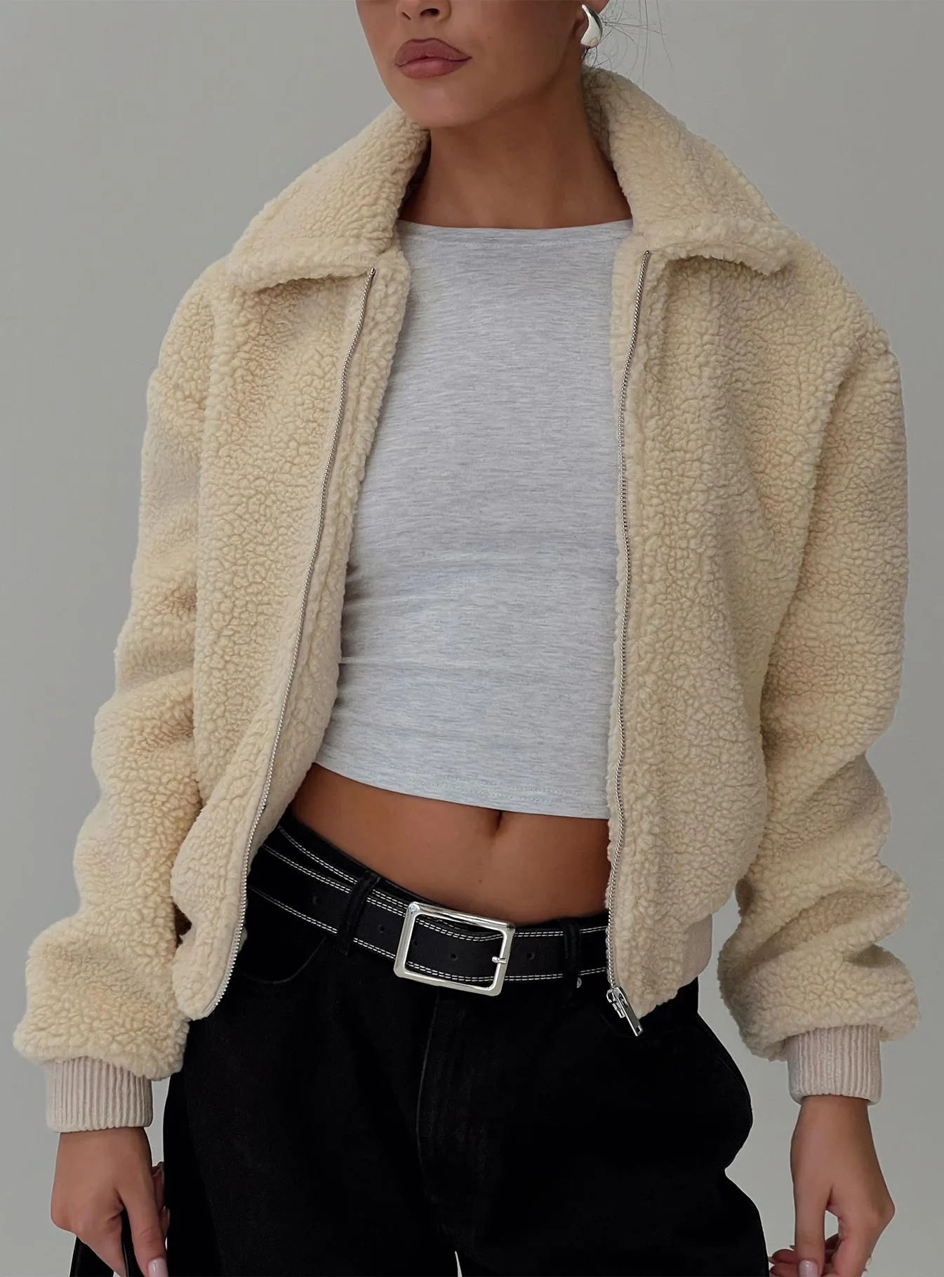 Ferrigia Teddy Jacket Cream