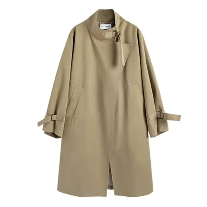 Gemma Funnel Neck Cape Trench Coats