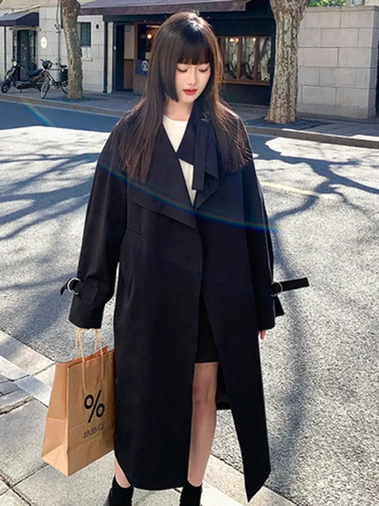 Gemma Funnel Neck Cape Trench Coats