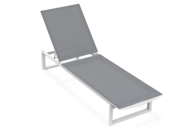 Gibara Chaise Lounge - White