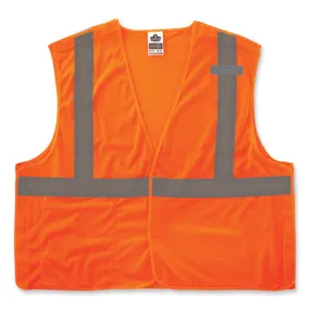 Glowear 8215ba-s Single Size Class 2 Economy Breakaway Mesh Vest, Polyester, 3x-large, Orange