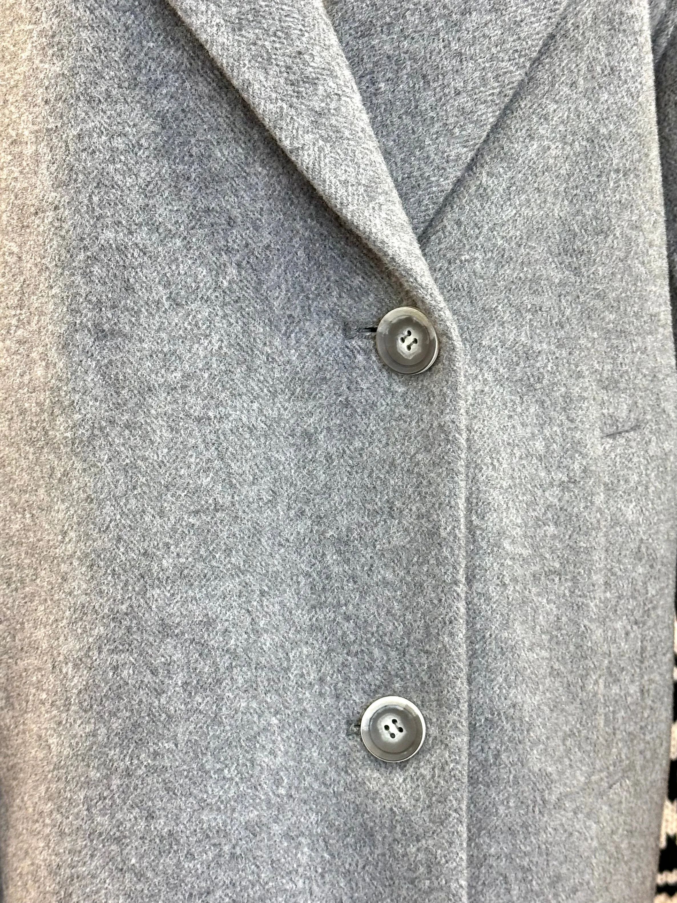 Grey 100% cashmere coat