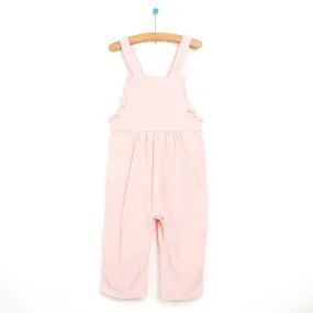 HelloBaby Basic Baby Girl Velvet Overall - Pink