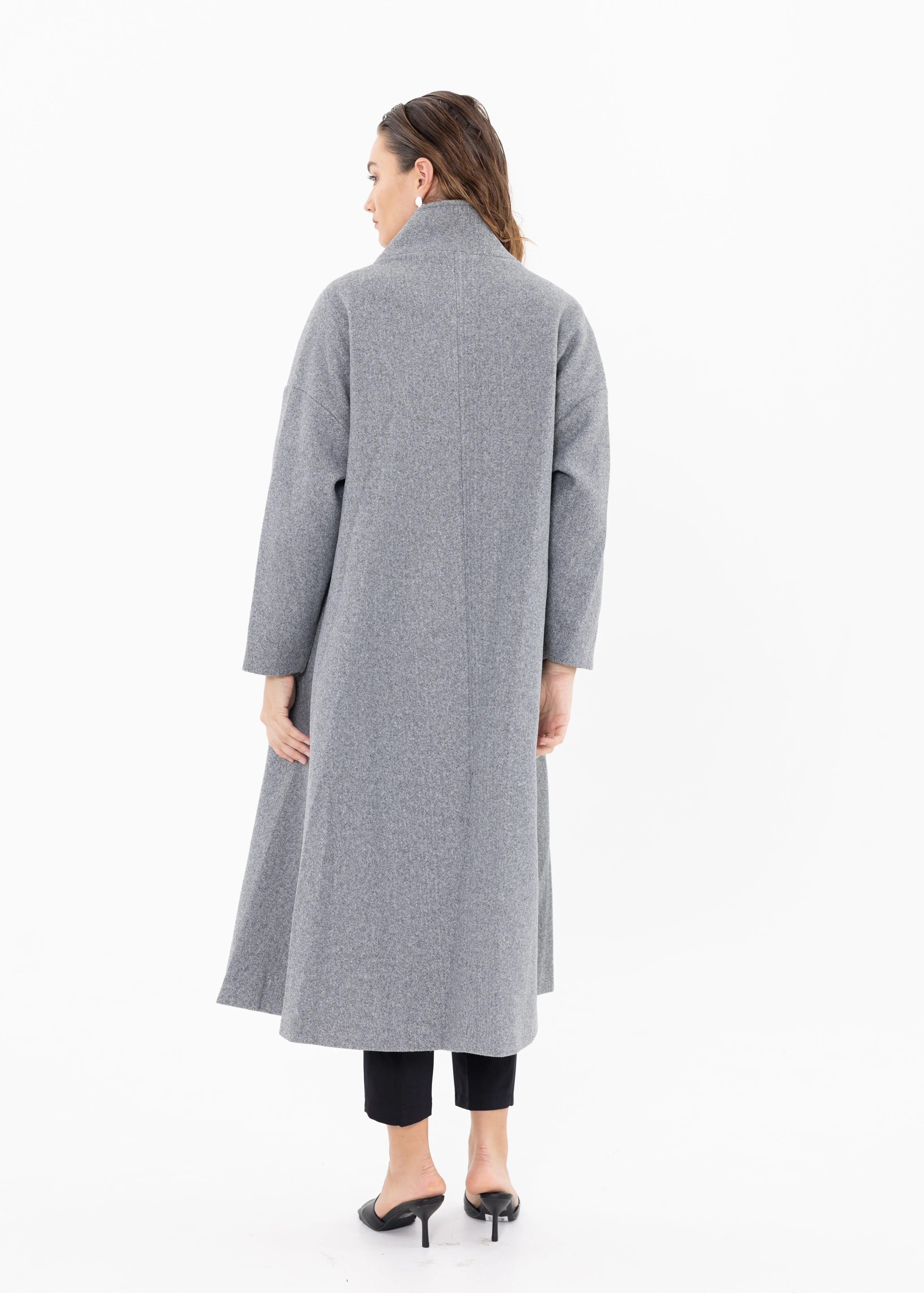 KAYRA GRANDAD COLLAR COAT