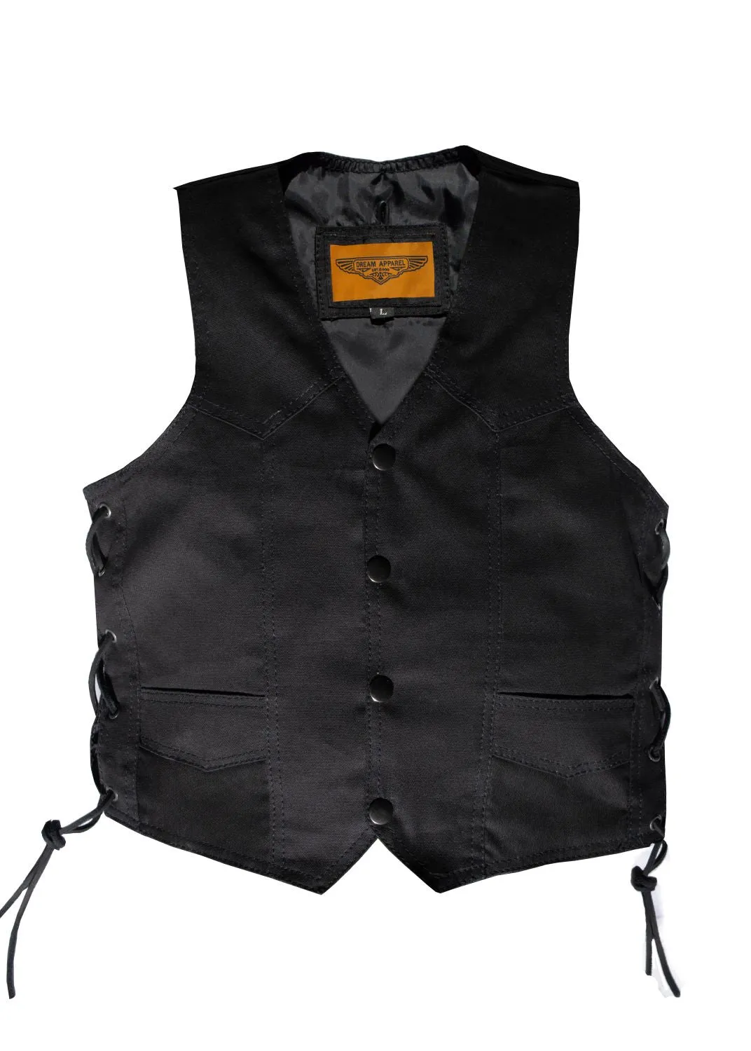 Kid's Black Denim Vest