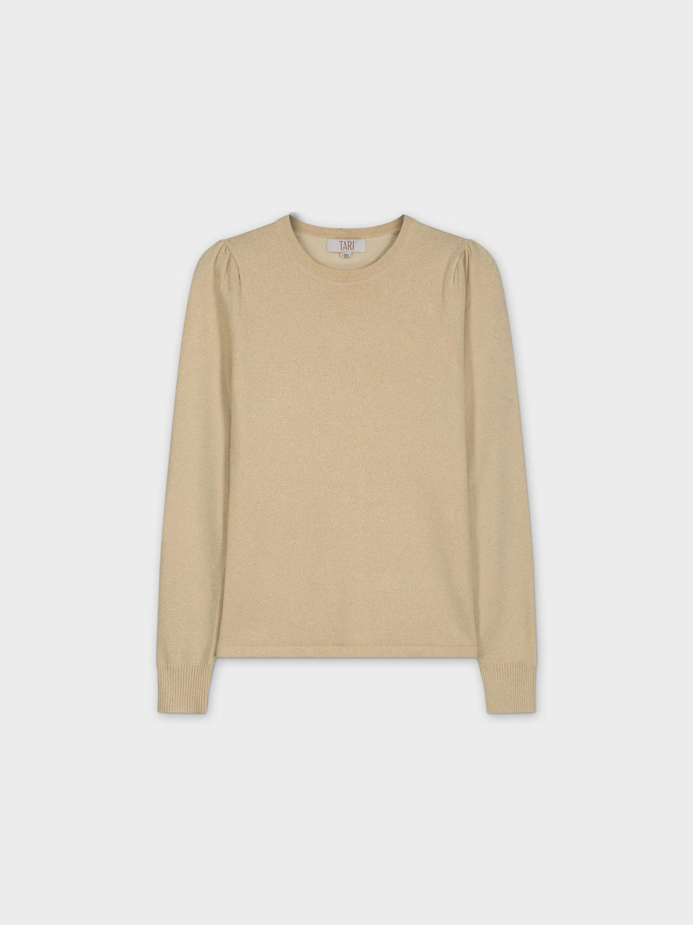 LUREX CREW SWEATER-GOLD