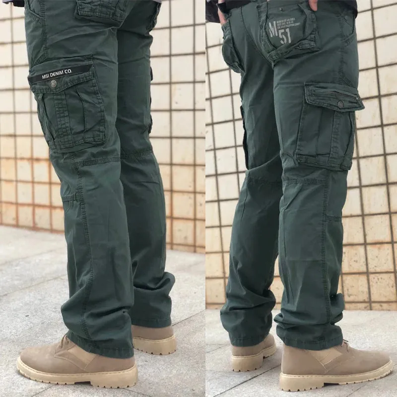 Men's Fashion Work Pants Outdoor Wear-resistant Mountaineering Trousers Work Clothes Street Fashion Cargo Pants