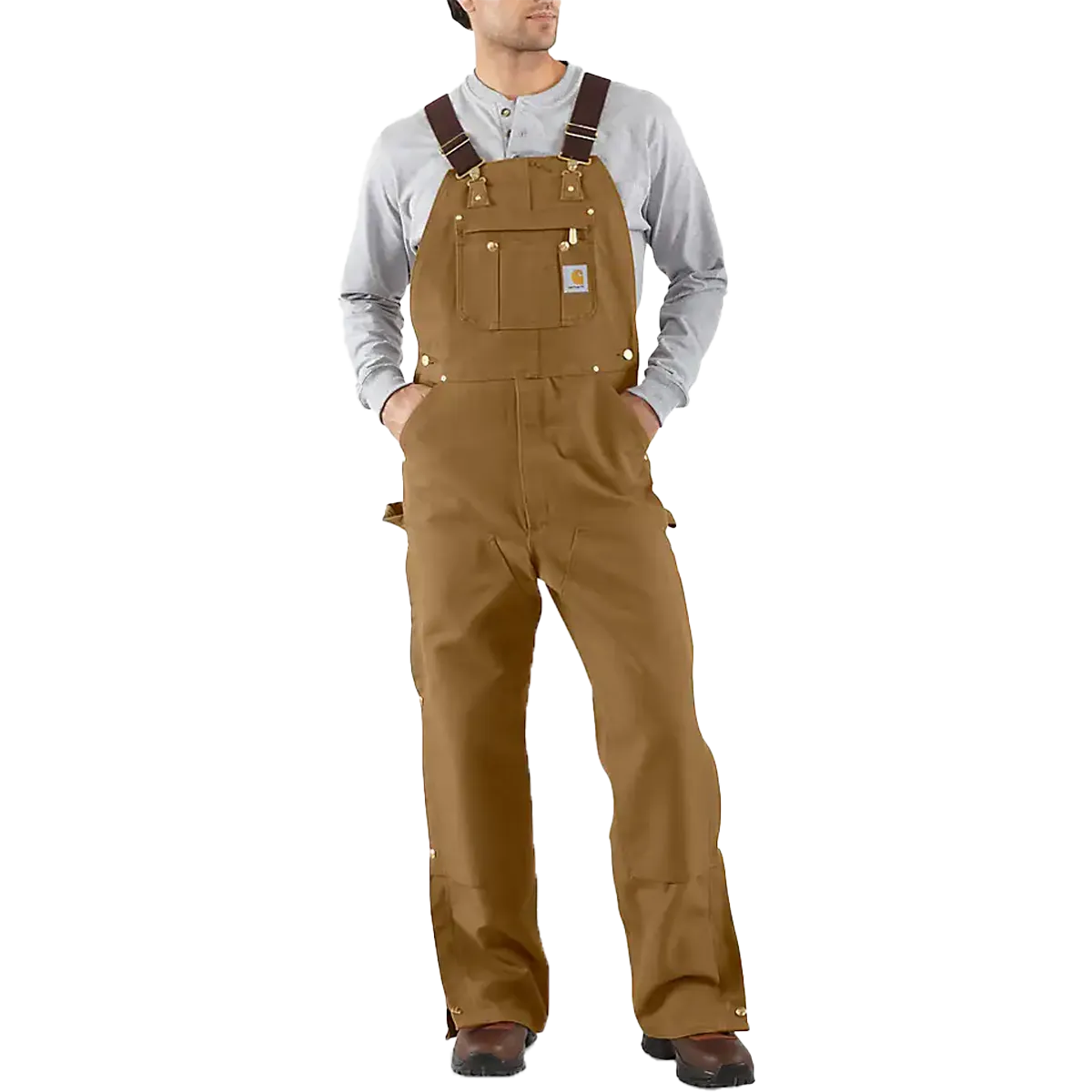 Men's Loose Fit Firm Duck Bib Overall