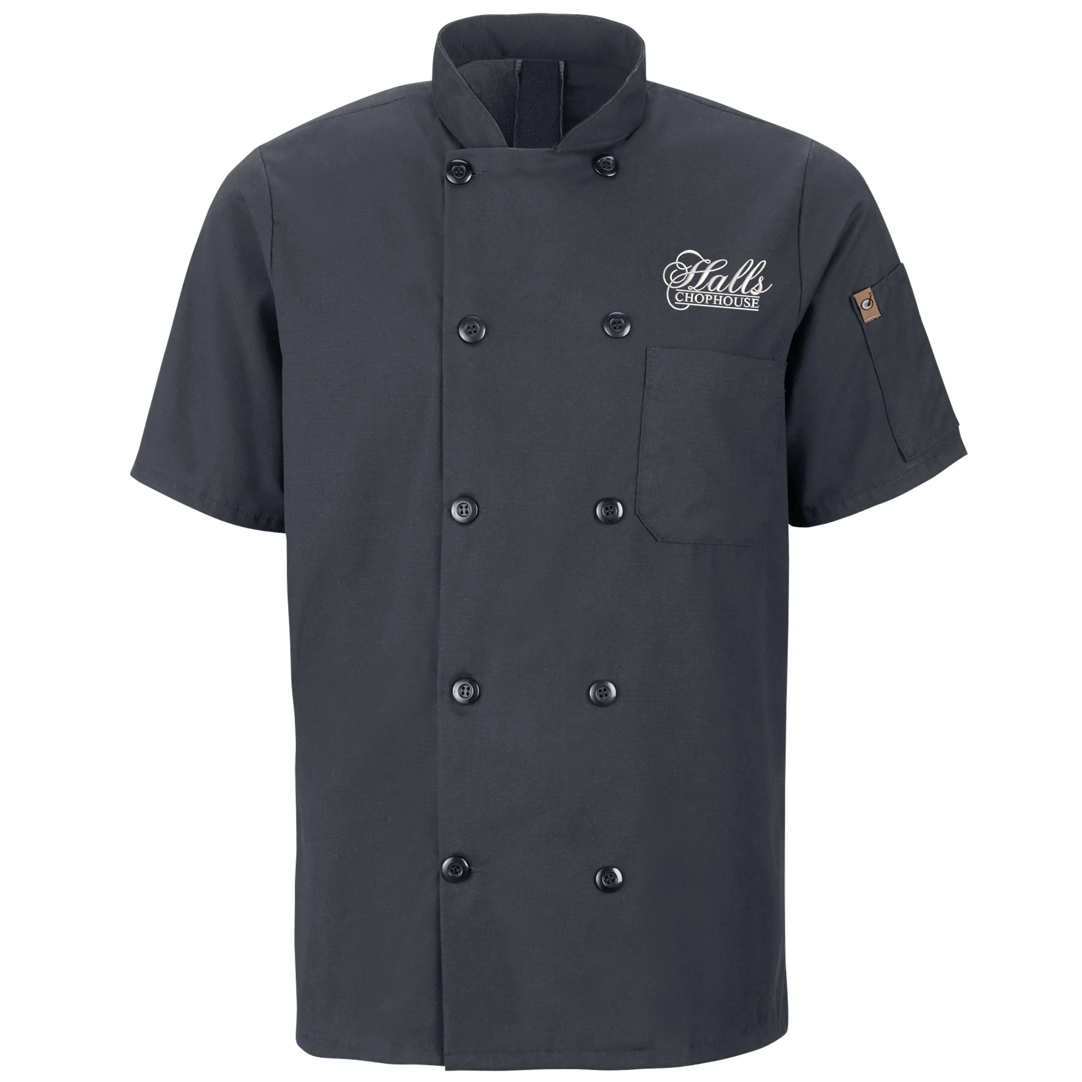 Men's Short Sleeve Chef Coat with OilBlok   MIMIX®