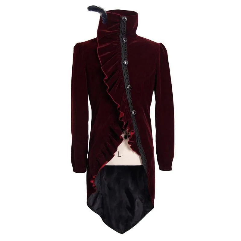 Men's Vintage Ruffled Tailcoat