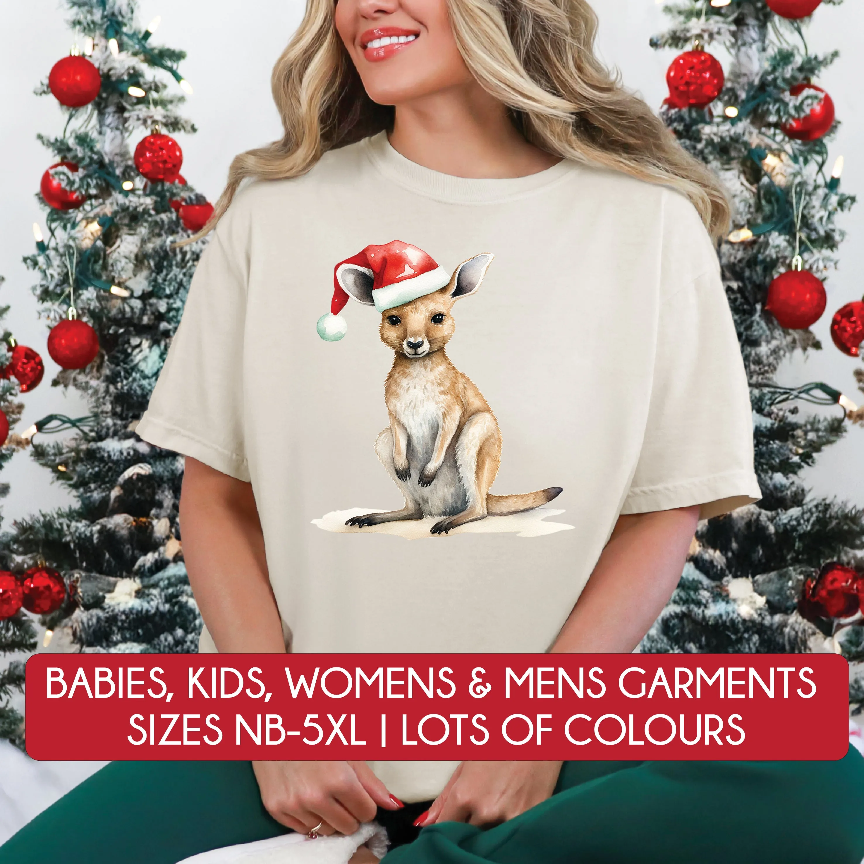 *MORE COLOURS AVAILABLE* Aussie Animals Christmas T-Shirt