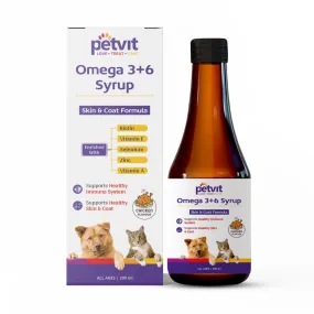 Petvit Omega 3   6 Syrup for Dogs and Cats