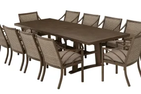 POTOMAC 9 PIECE DINING SET - 40" X 87"-110" Extension Potomac Dining Table and 8 Chairs