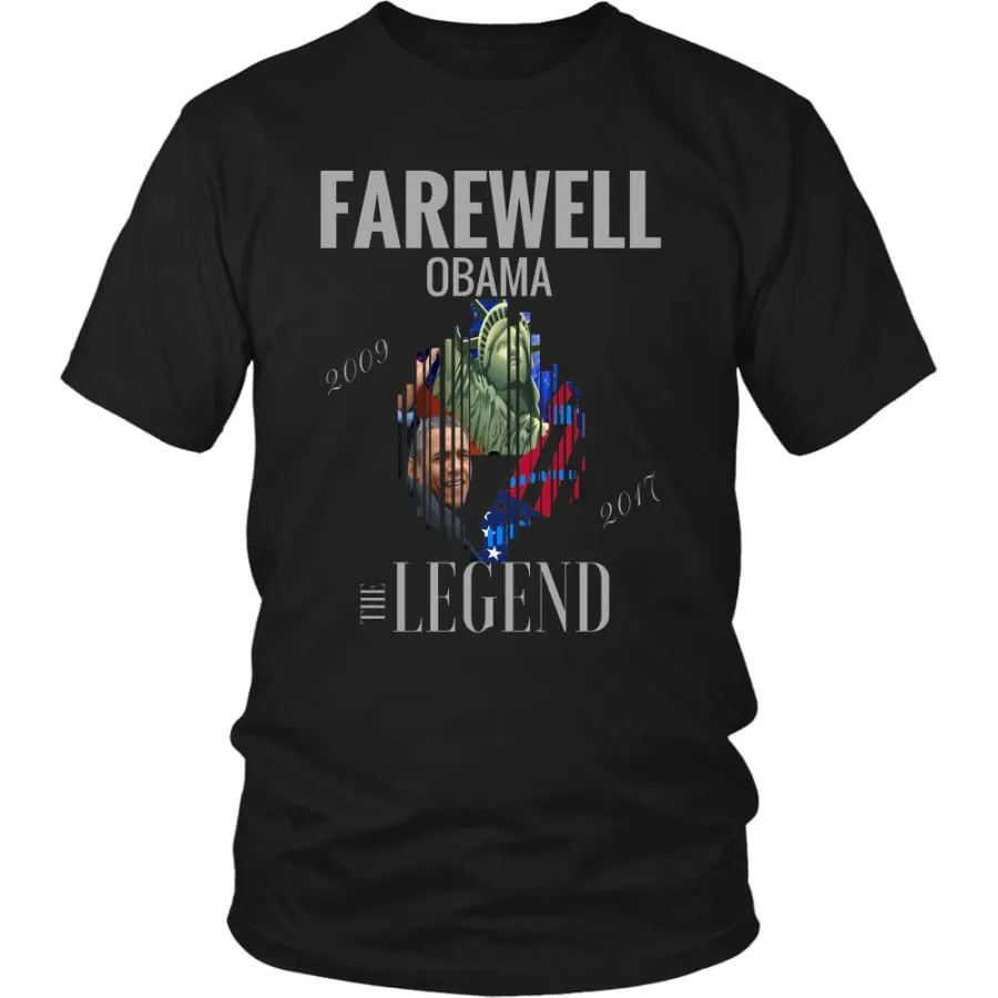 "Farewell Obama - The Legend" Shirt Mens Womens| Inspirational T shirts (12 Colors)