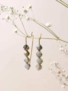 River Labradorite Earrings