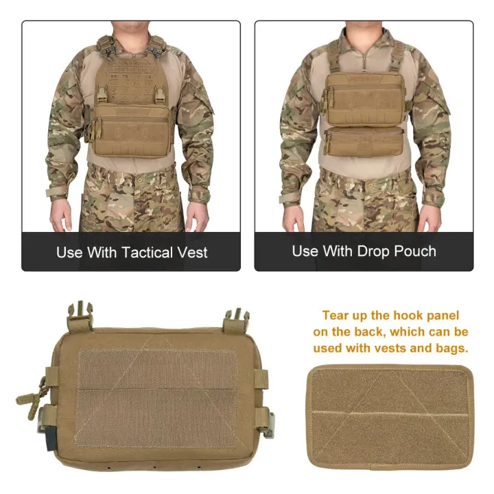 TOPTACPRO Tatcical Chest Rig Bag Chest Recon Bag MOLLE 8511