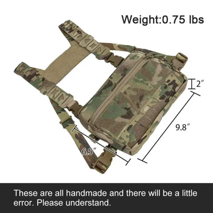 TOPTACPRO Tatcical Chest Rig Bag Chest Recon Bag MOLLE 8511