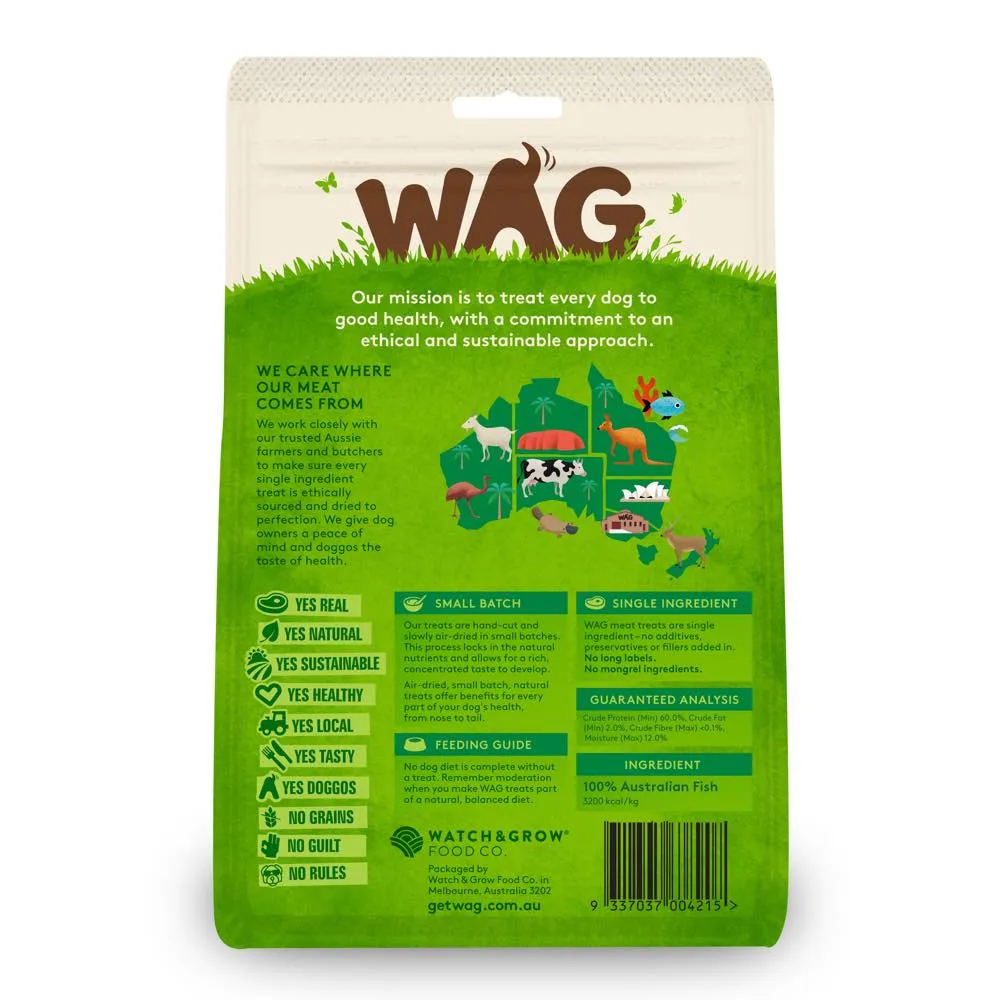 WAG Fish Jerky Grain-Free Dog Treats 200g