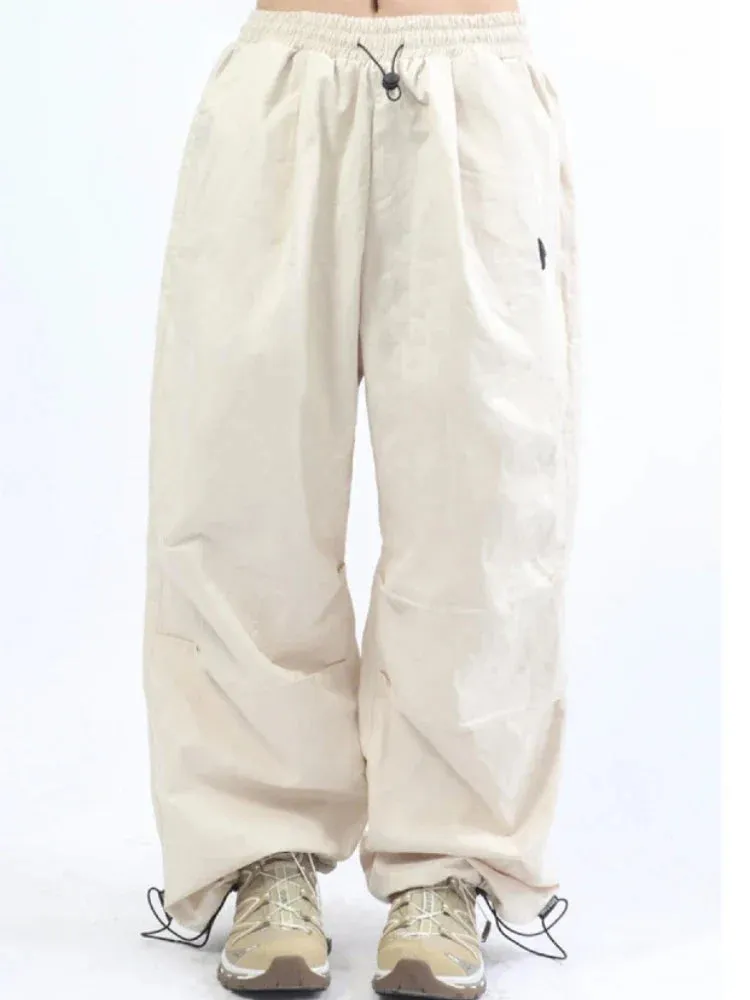 Women Parachute High Waist Vintage Streetwear Oversized Hippie Pants