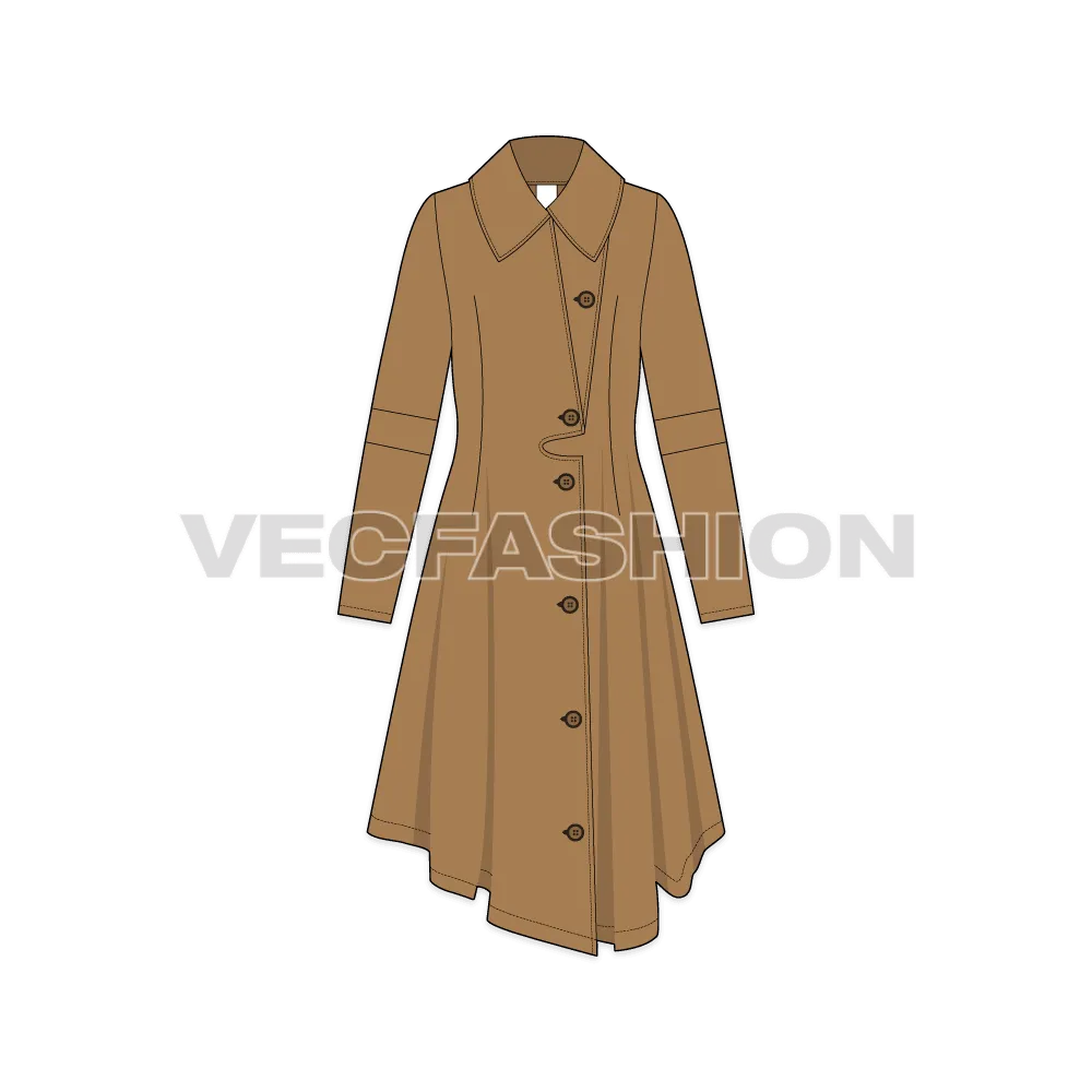 Womens' Over-sized Wool Coat